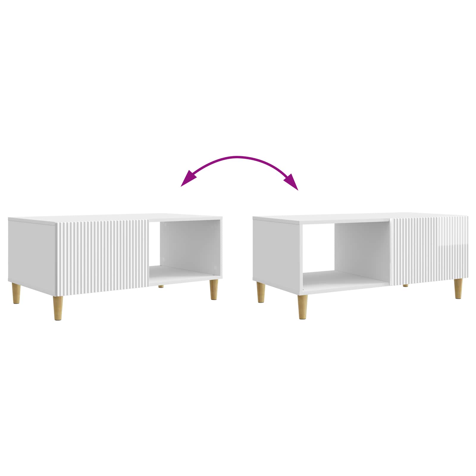 Coffee Table 90 X 50 X 40 Cm Engineered Wood