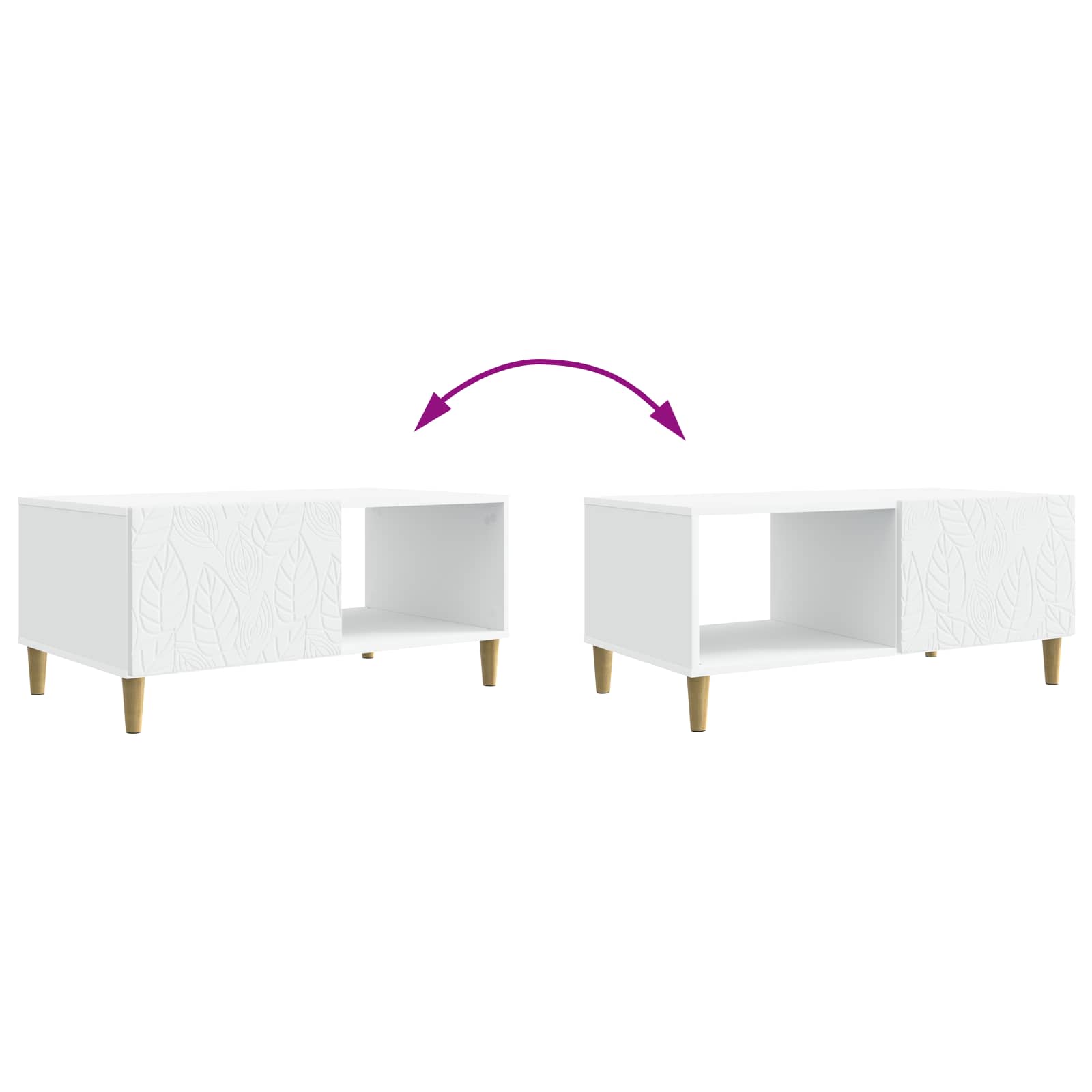 Coffee Table 90 X 50 X 40 Cm Engineered Wood