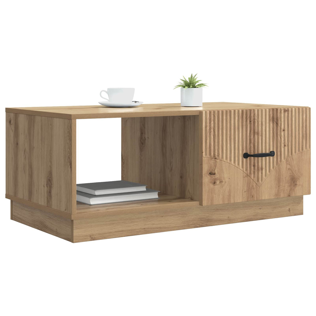 Coffee Table 90 X 50 X 37 Cm Engineered Wood