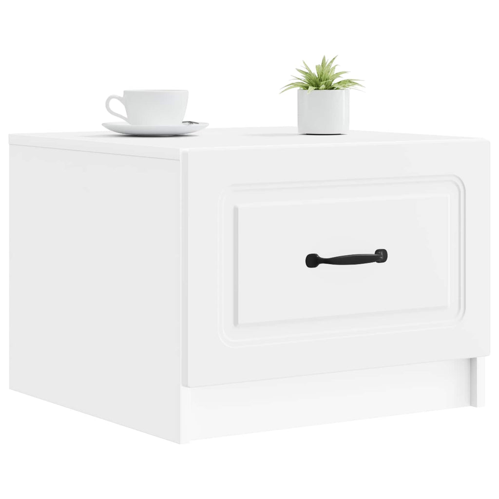 Coffee Table With Drawer 49 X 50 X 37 Cm Engineered Wood