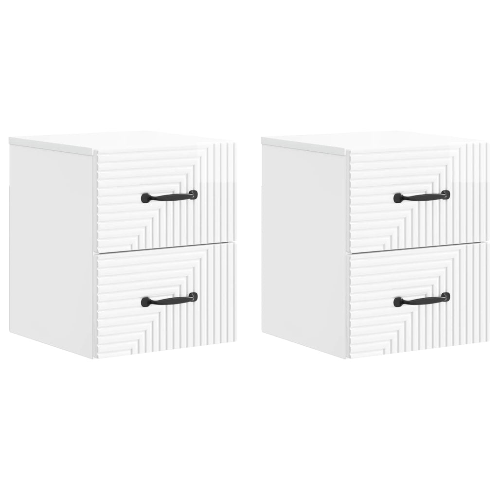 Wall-Mounted Bedside Cabinet 34.5 X 33 X 40 Cm