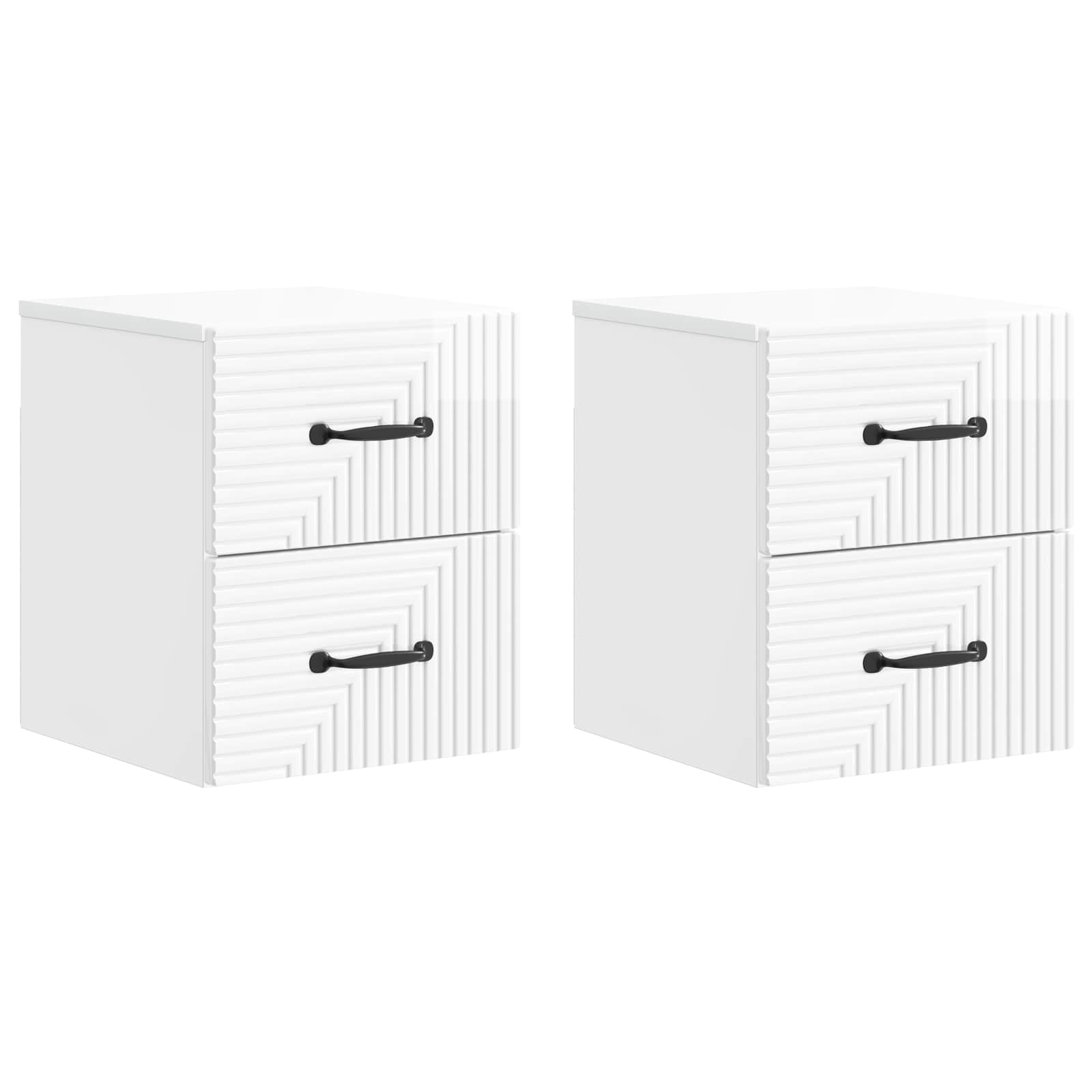 Wall-Mounted Bedside Cabinet 34.5 X 33 X 40 Cm