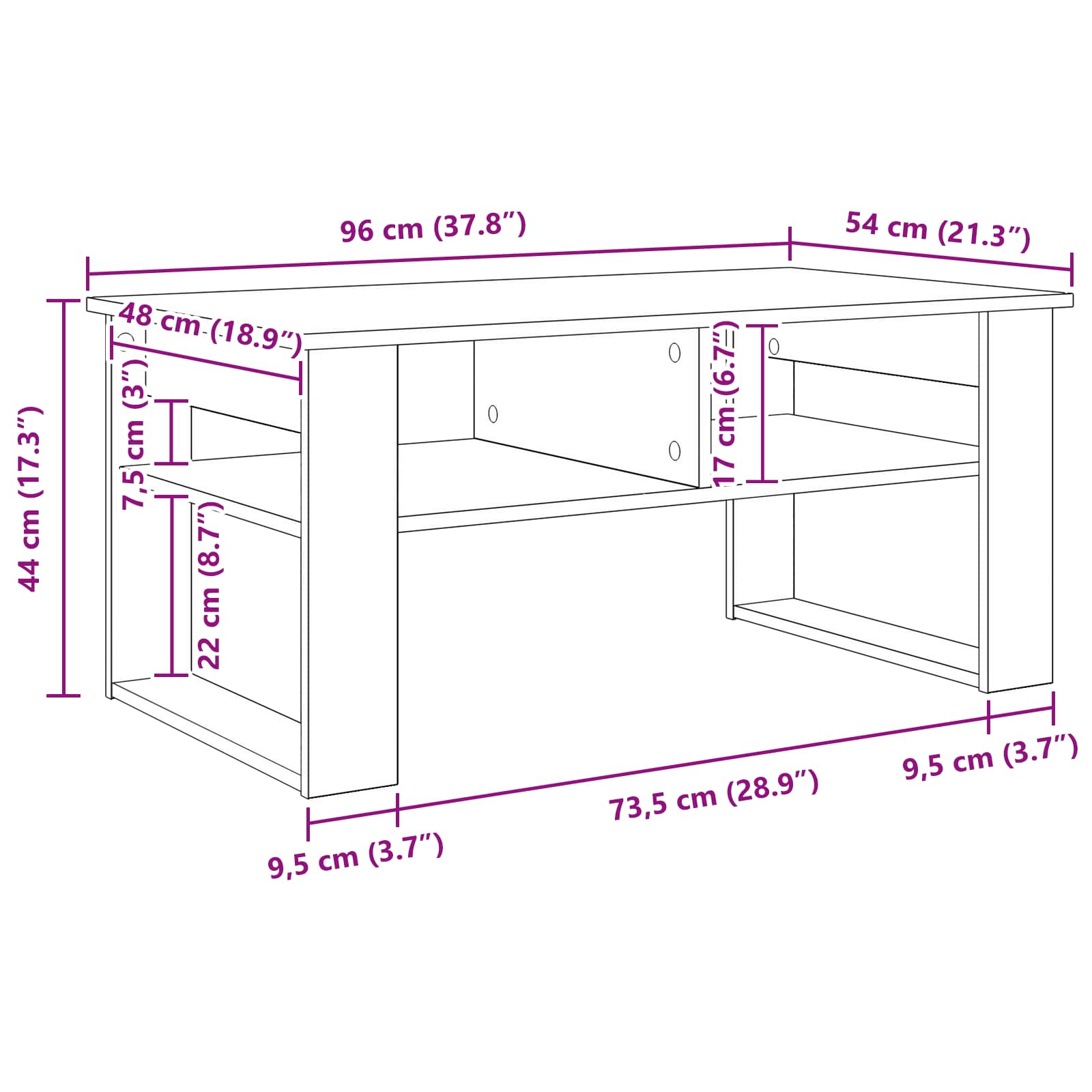 Coffee Table Engineered Wood