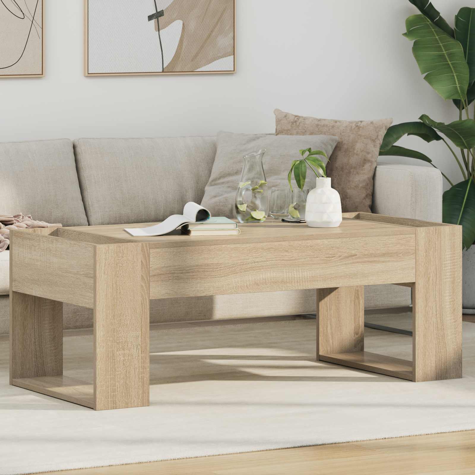 Coffee Table 110 X 50 X 41 Cm Engineered Wood
