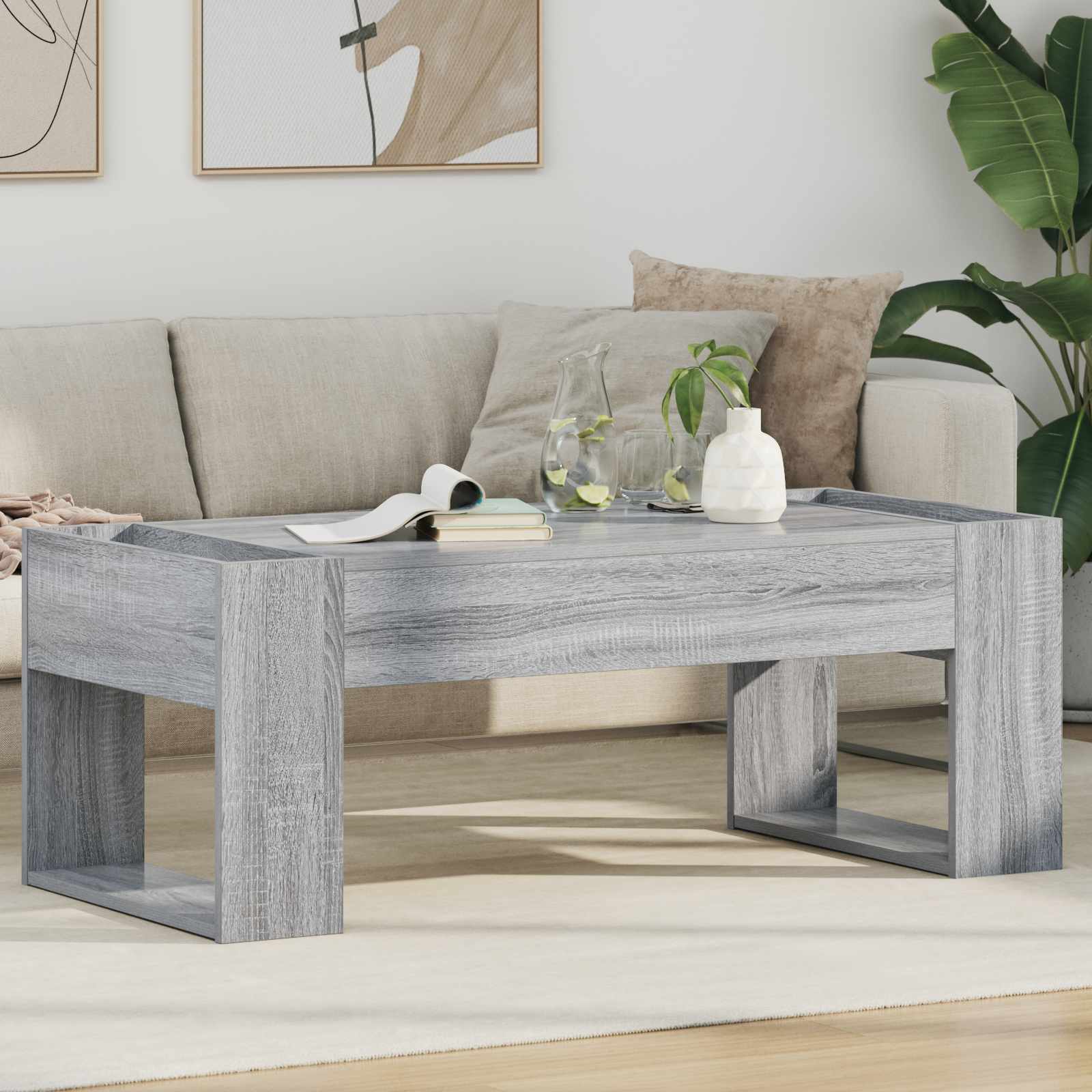 Coffee Table 110 X 50 X 41 Cm Engineered Wood