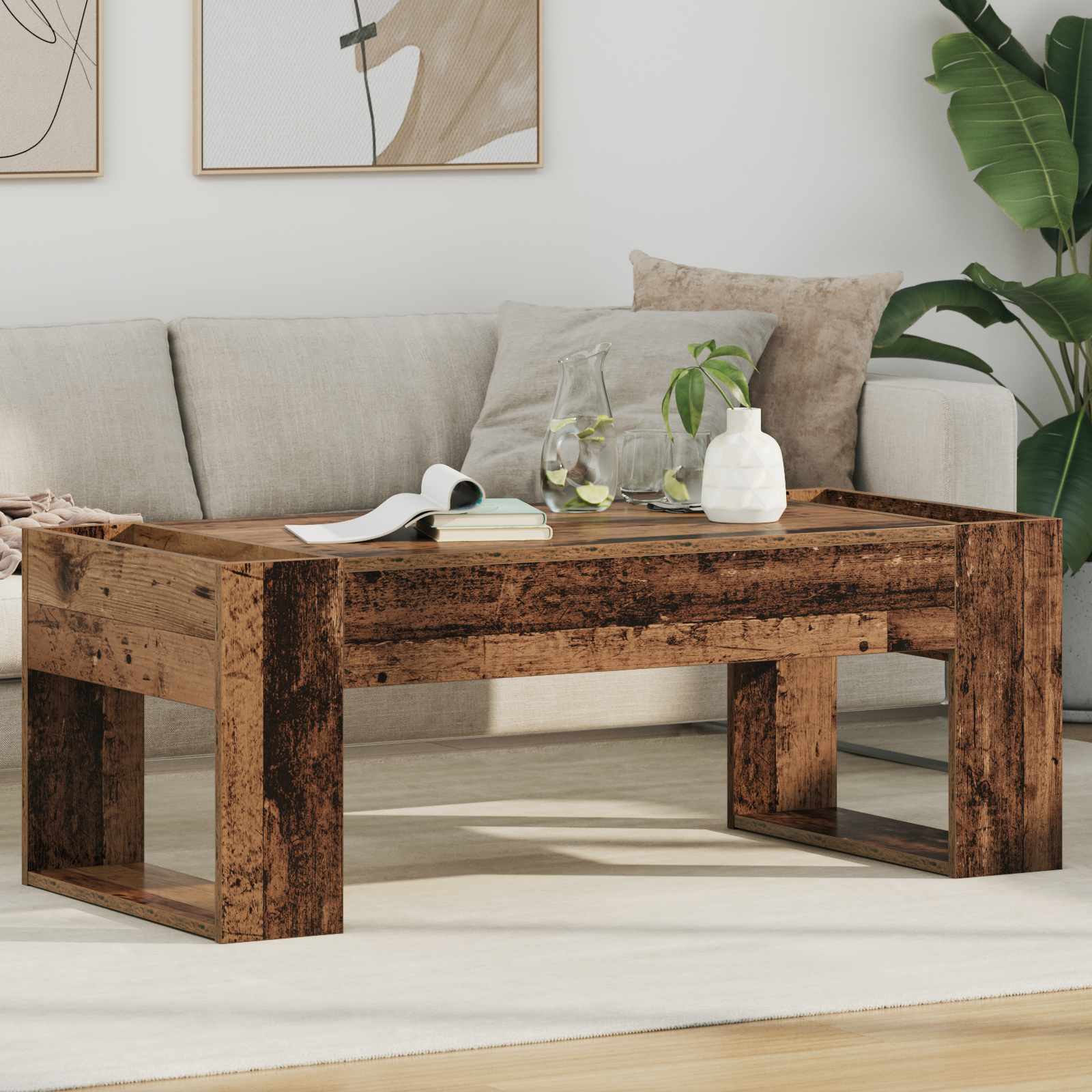 Coffee Table 110 X 50 X 41 Cm Engineered Wood