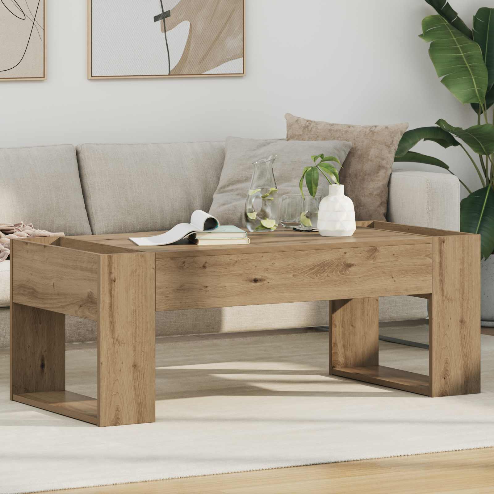 Coffee Table 110 X 50 X 41 Cm Engineered Wood