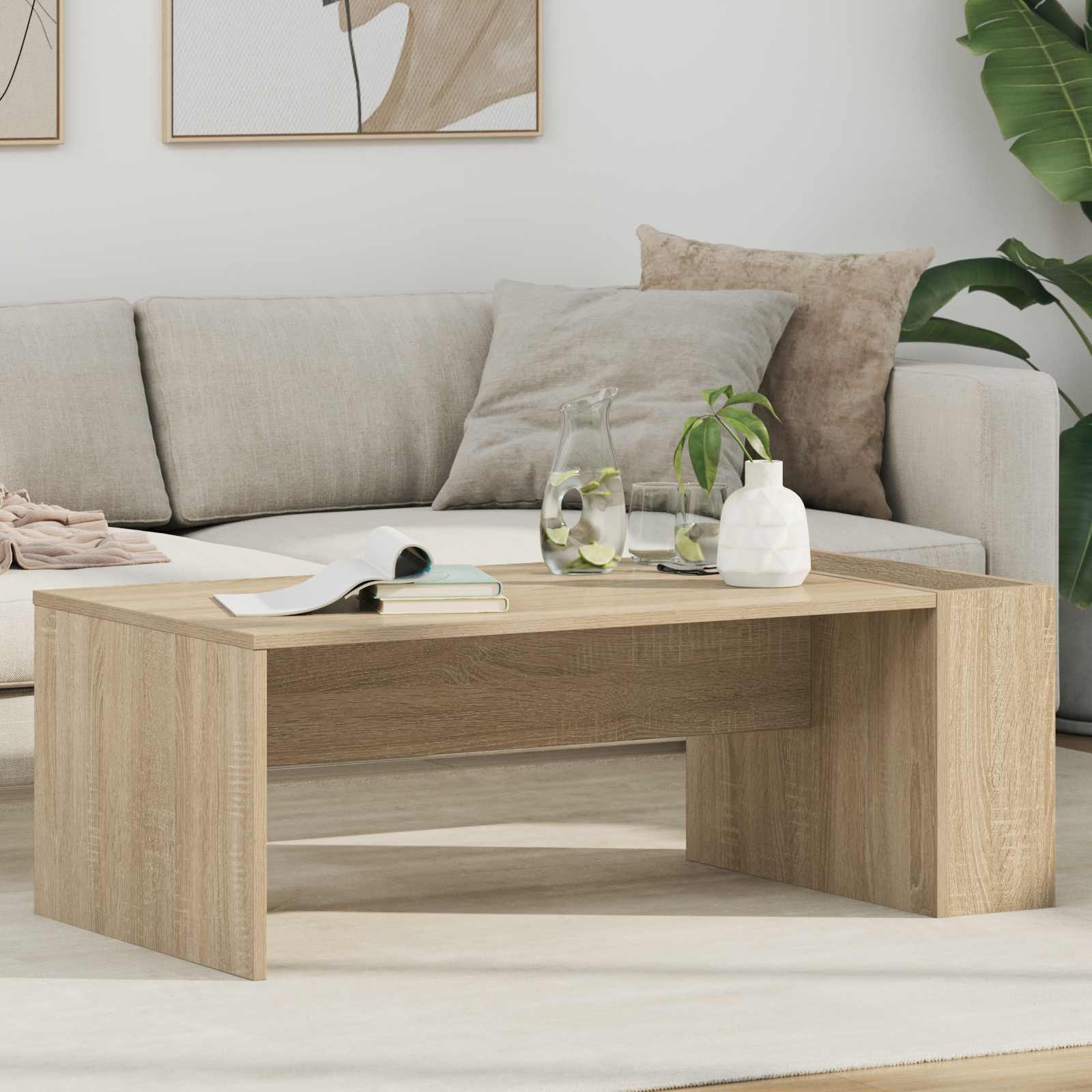 Coffee Table 95 X 50 X 34 Cm Engineered Wood