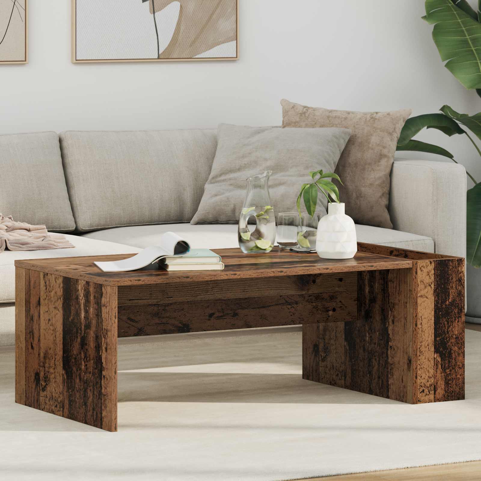 Coffee Table 95 X 50 X 34 Cm Engineered Wood