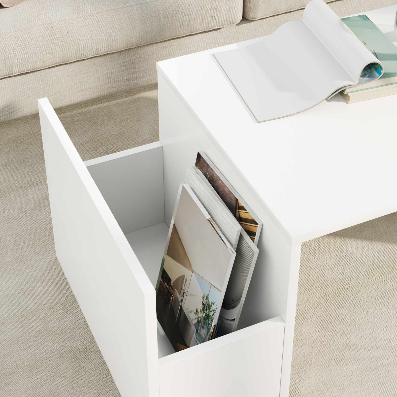 Coffee Table 90 X 45 X 35 Cm Engineered Wood