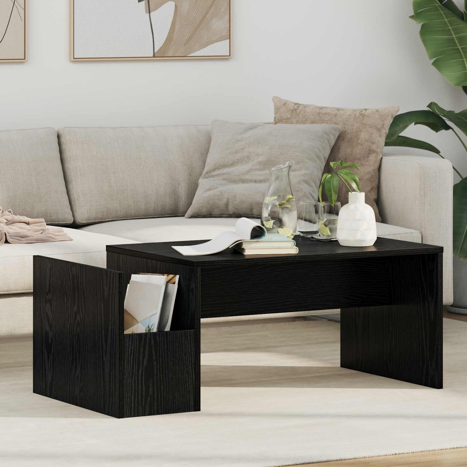 Coffee Table 90 X 45 X 35 Cm Engineered Wood