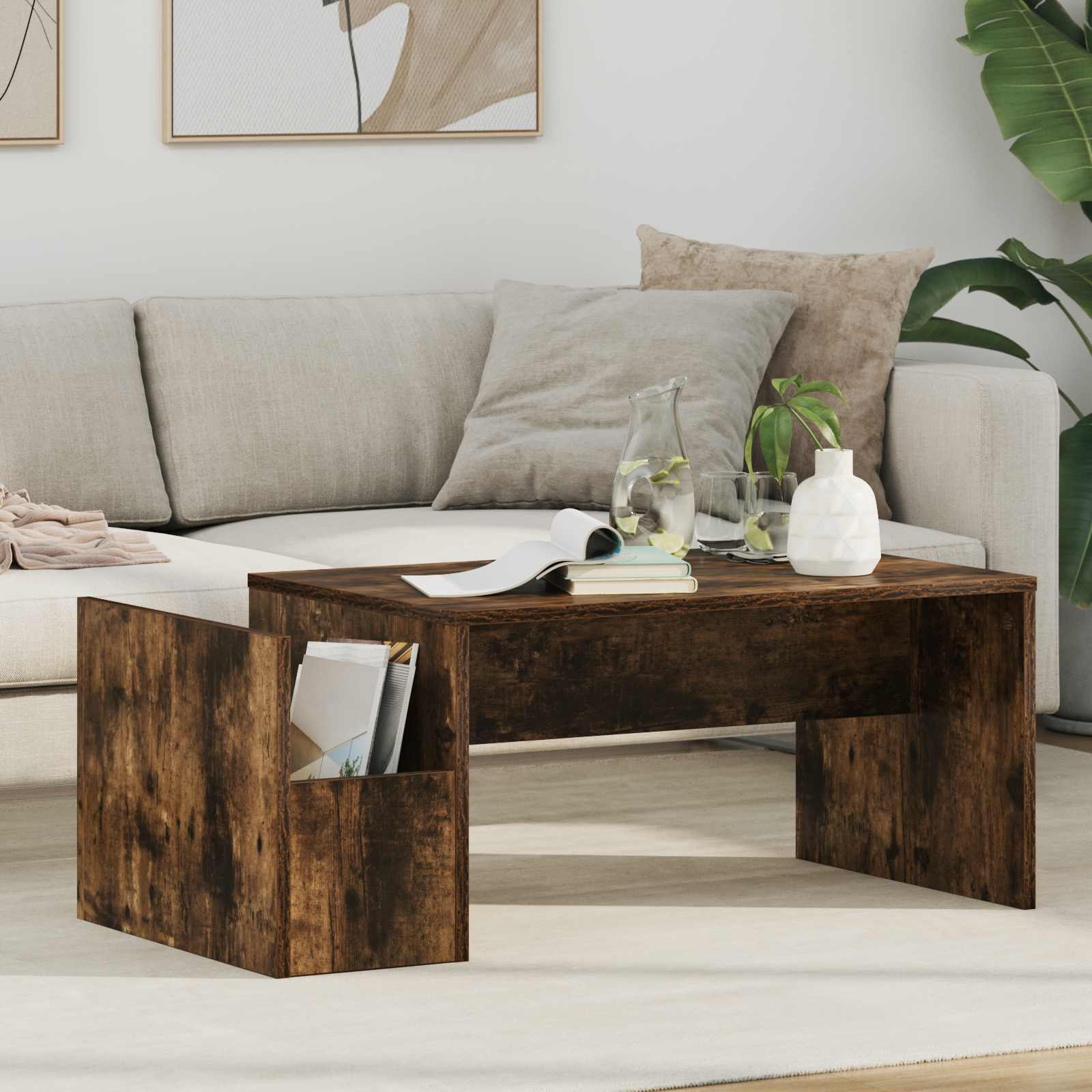 Coffee Table 90 X 45 X 35 Cm Engineered Wood