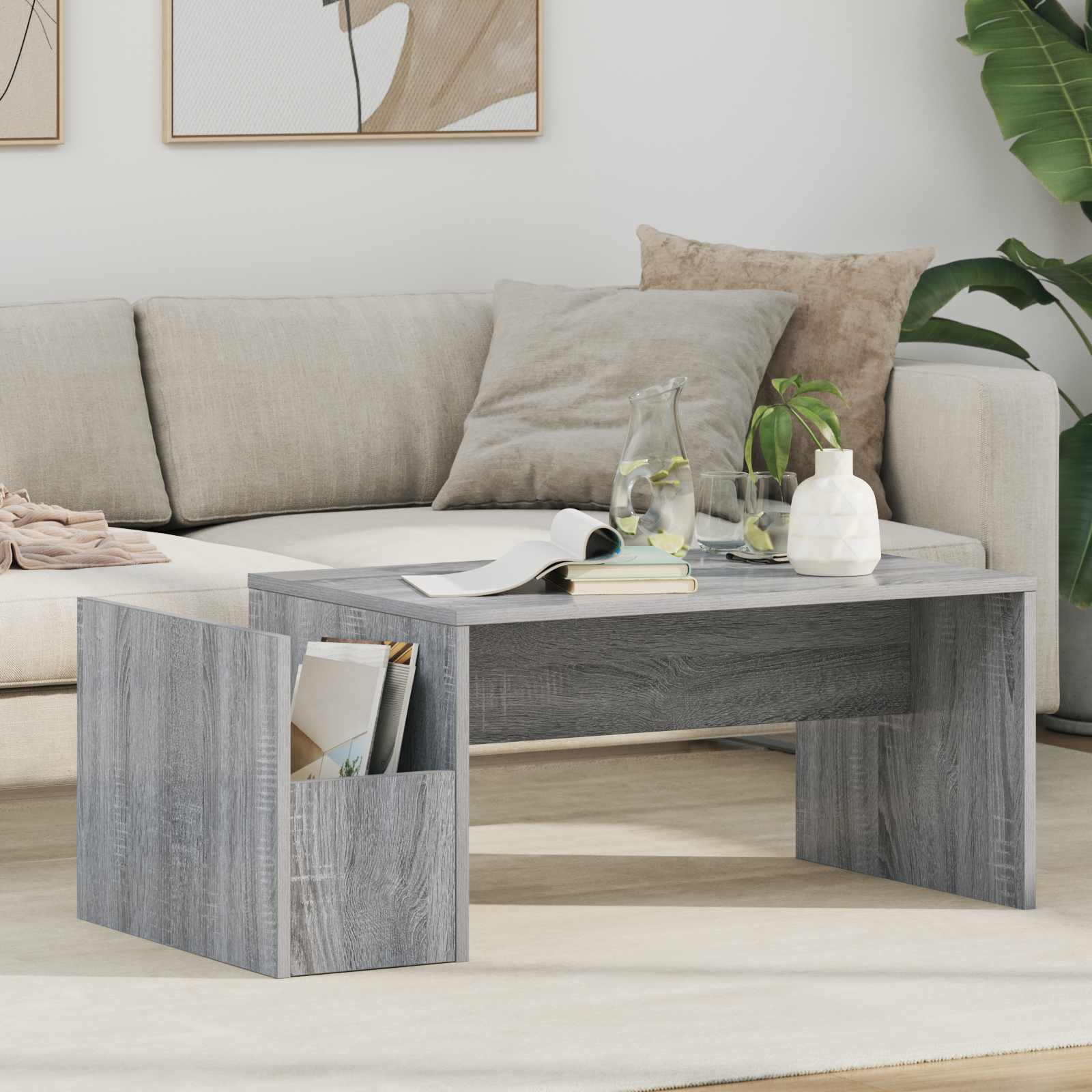 Coffee Table 90 X 45 X 35 Cm Engineered Wood