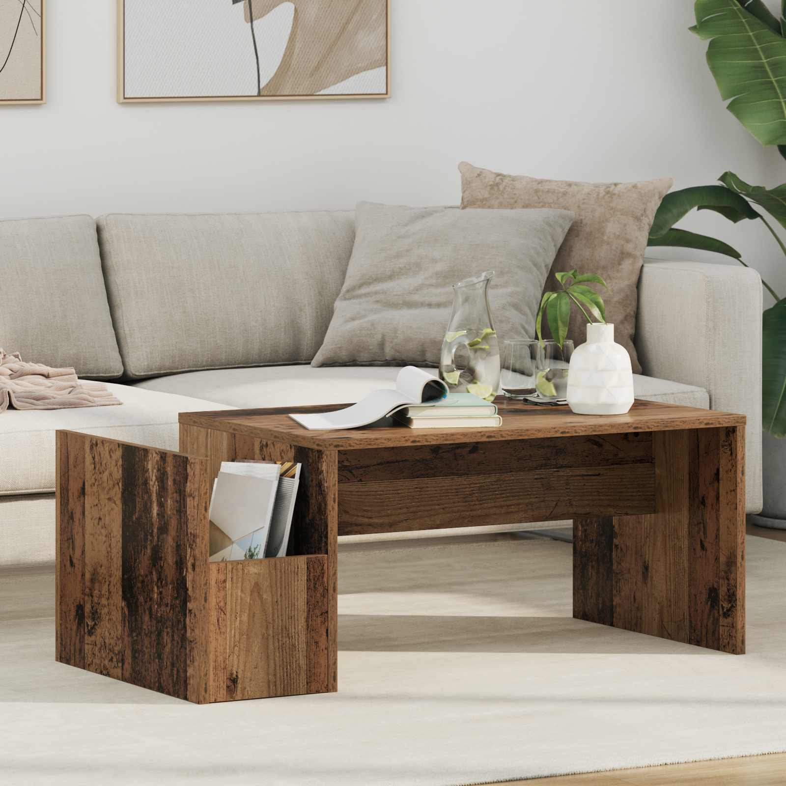 Coffee Table 90 X 45 X 35 Cm Engineered Wood