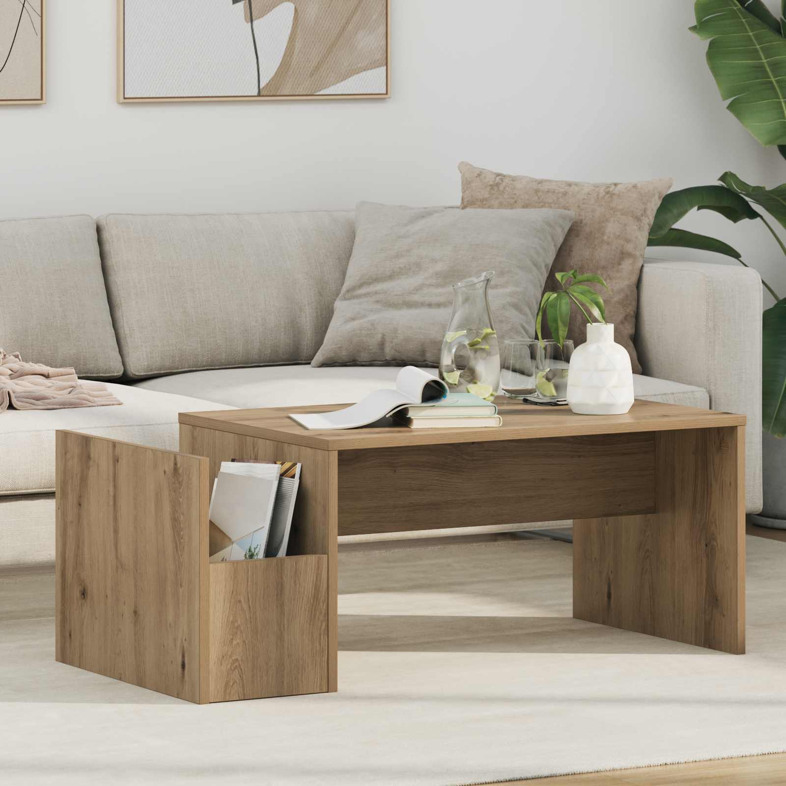 Coffee Table 90 X 45 X 35 Cm Engineered Wood