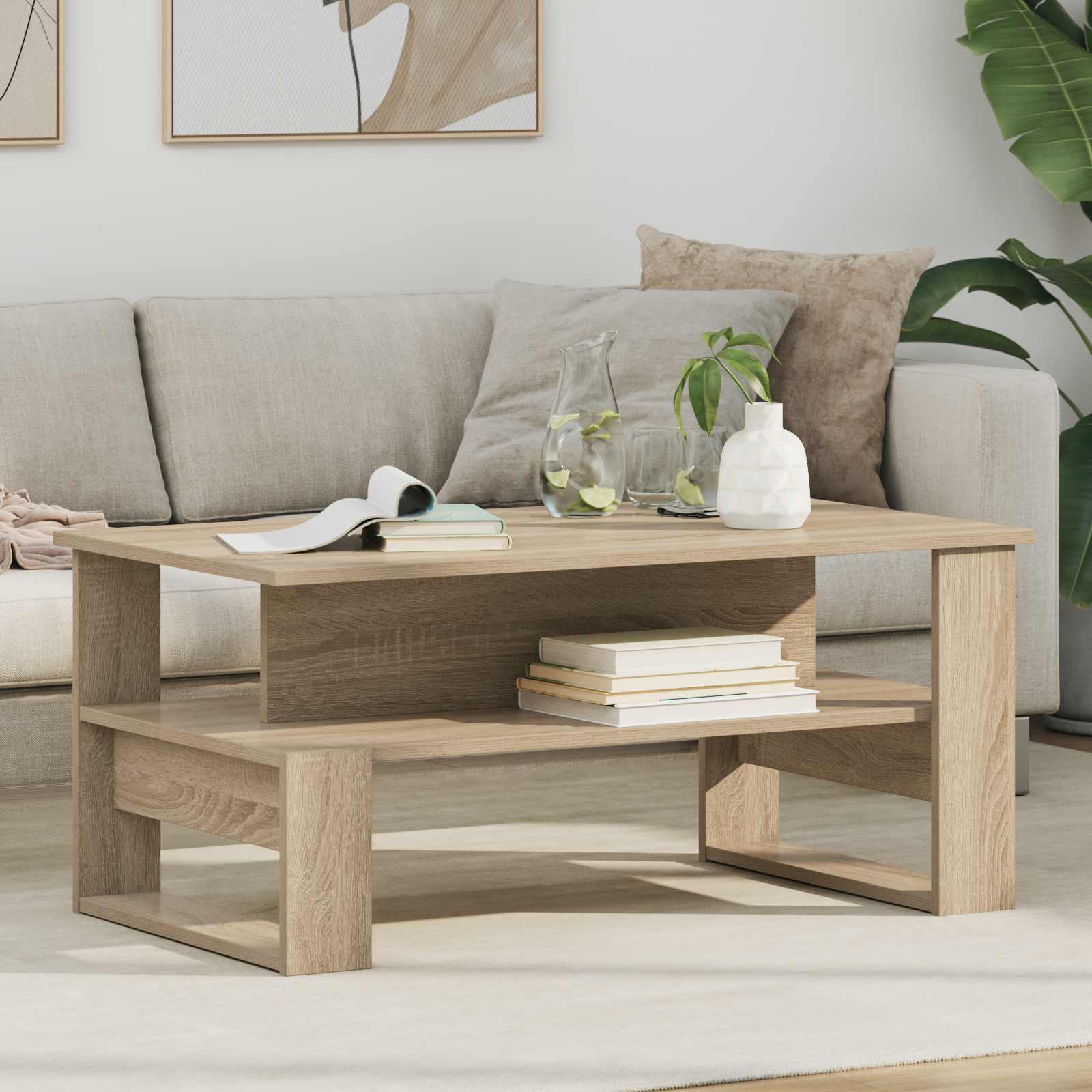 Coffee Table 90 X 50 X 40 Cm Engineered Wood