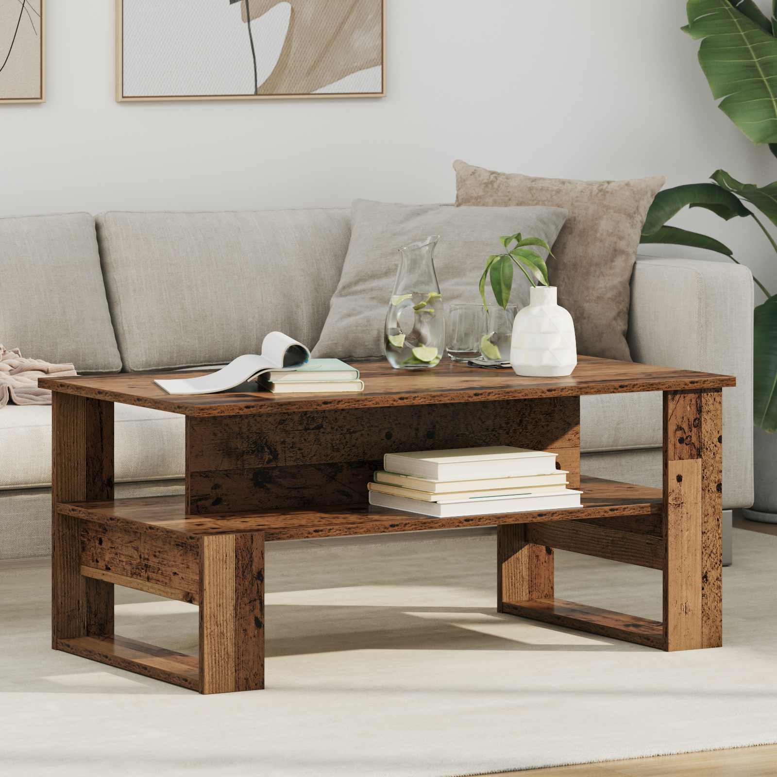 Coffee Table 90 X 50 X 40 Cm Engineered Wood