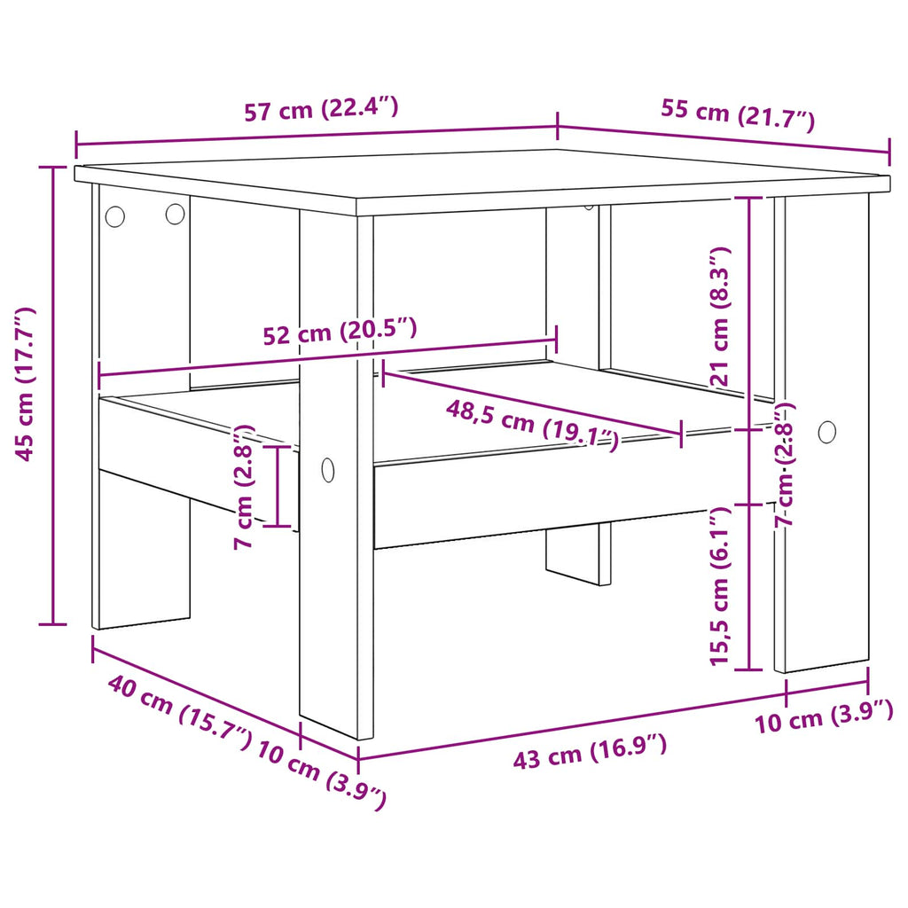 Coffee Table Engineered Wood