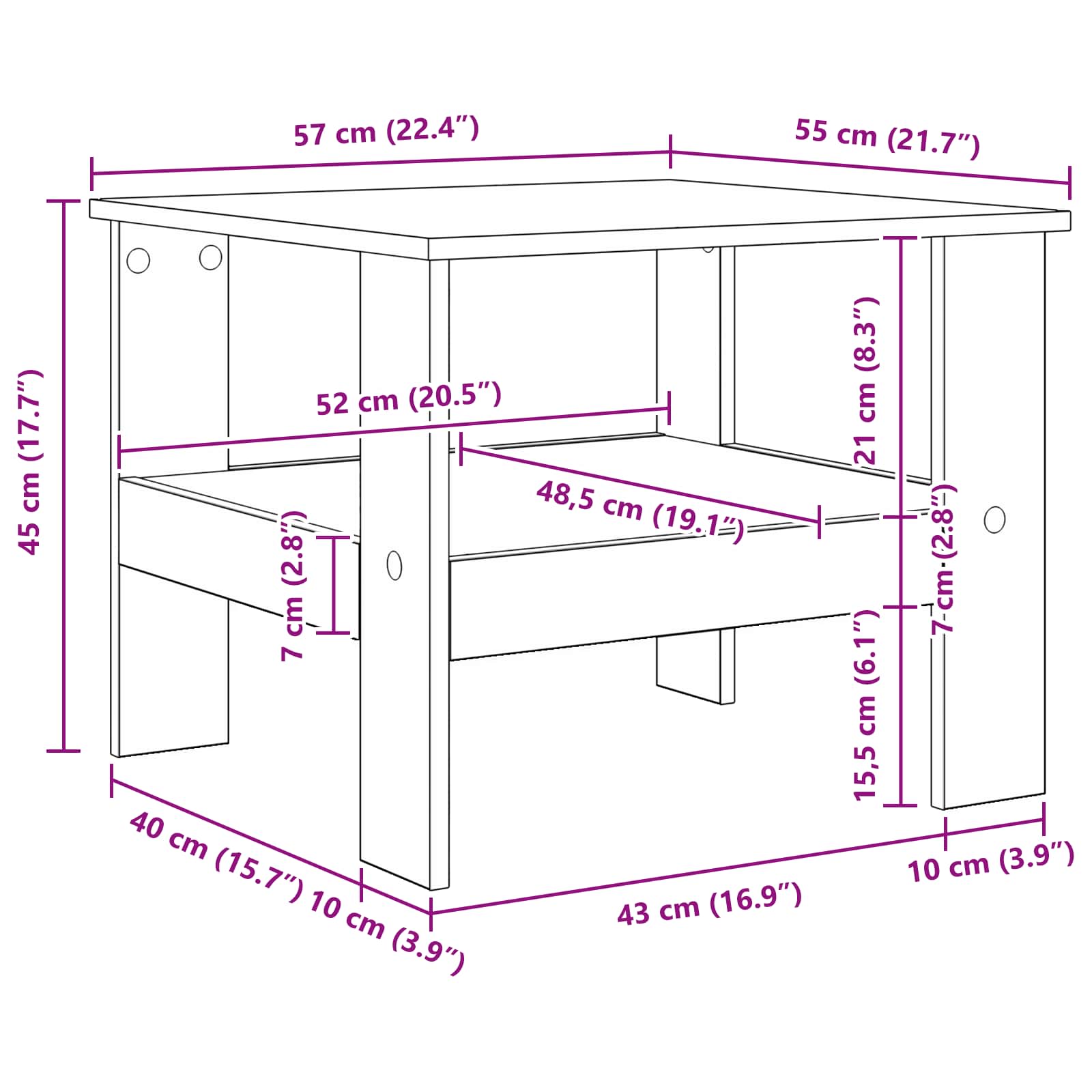 Coffee Table Engineered Wood
