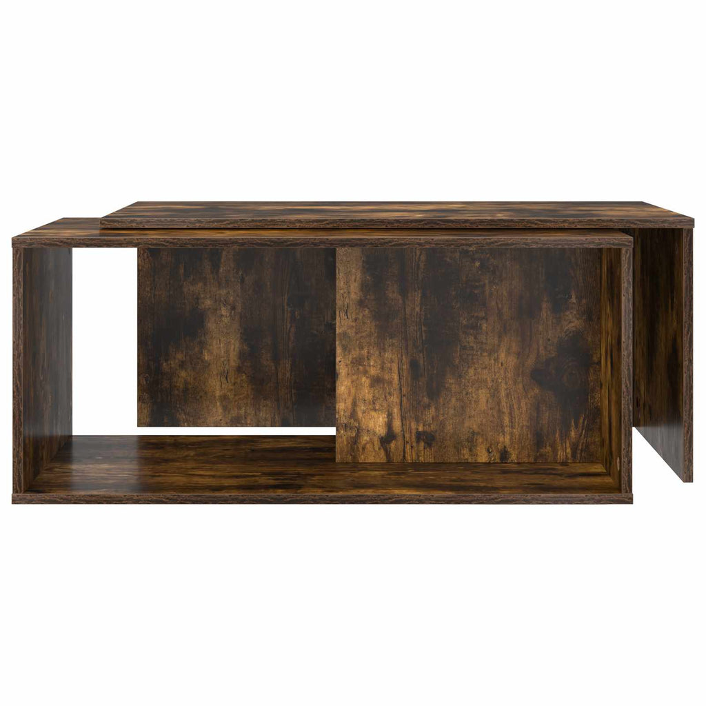 Coffee Table Set 2 Pcs Engineered Wood