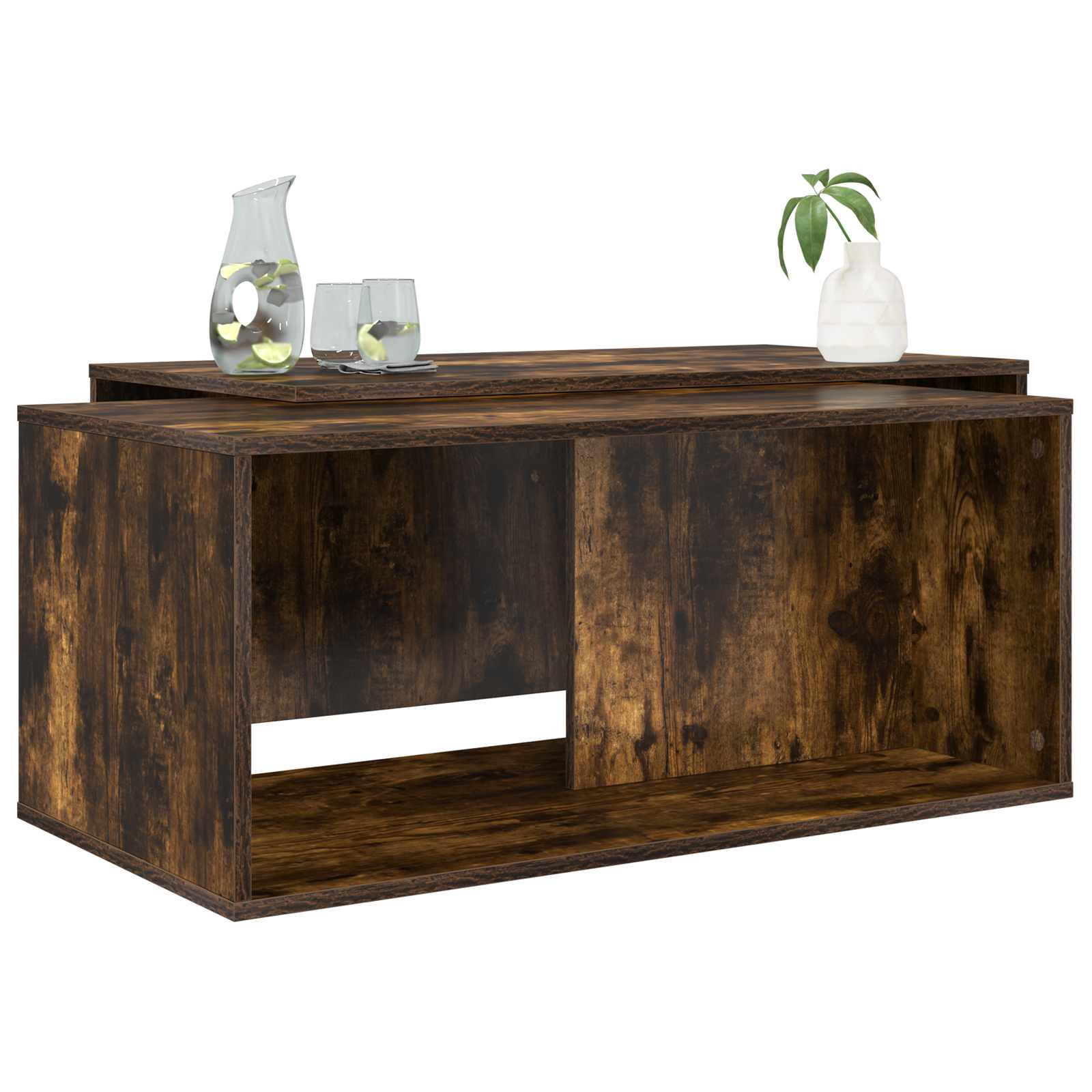 Coffee Table Set 2 Pcs Engineered Wood