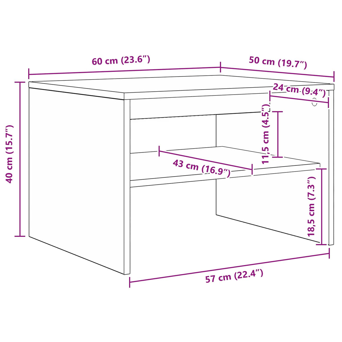 Coffee Table Engineered Wood