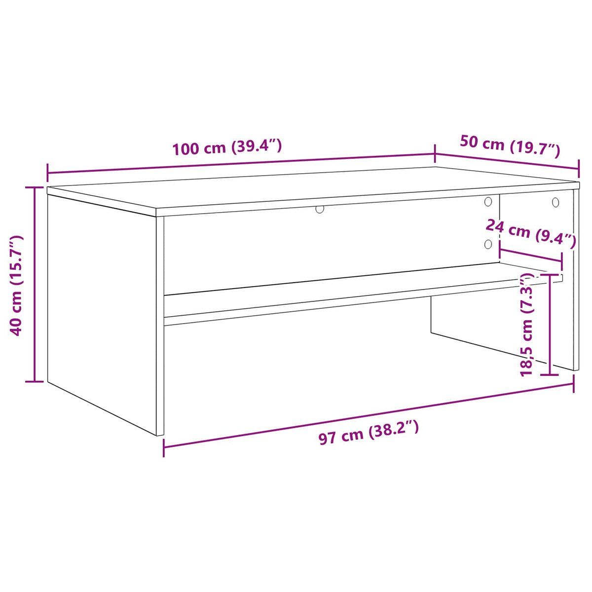 Coffee Table Engineered Wood