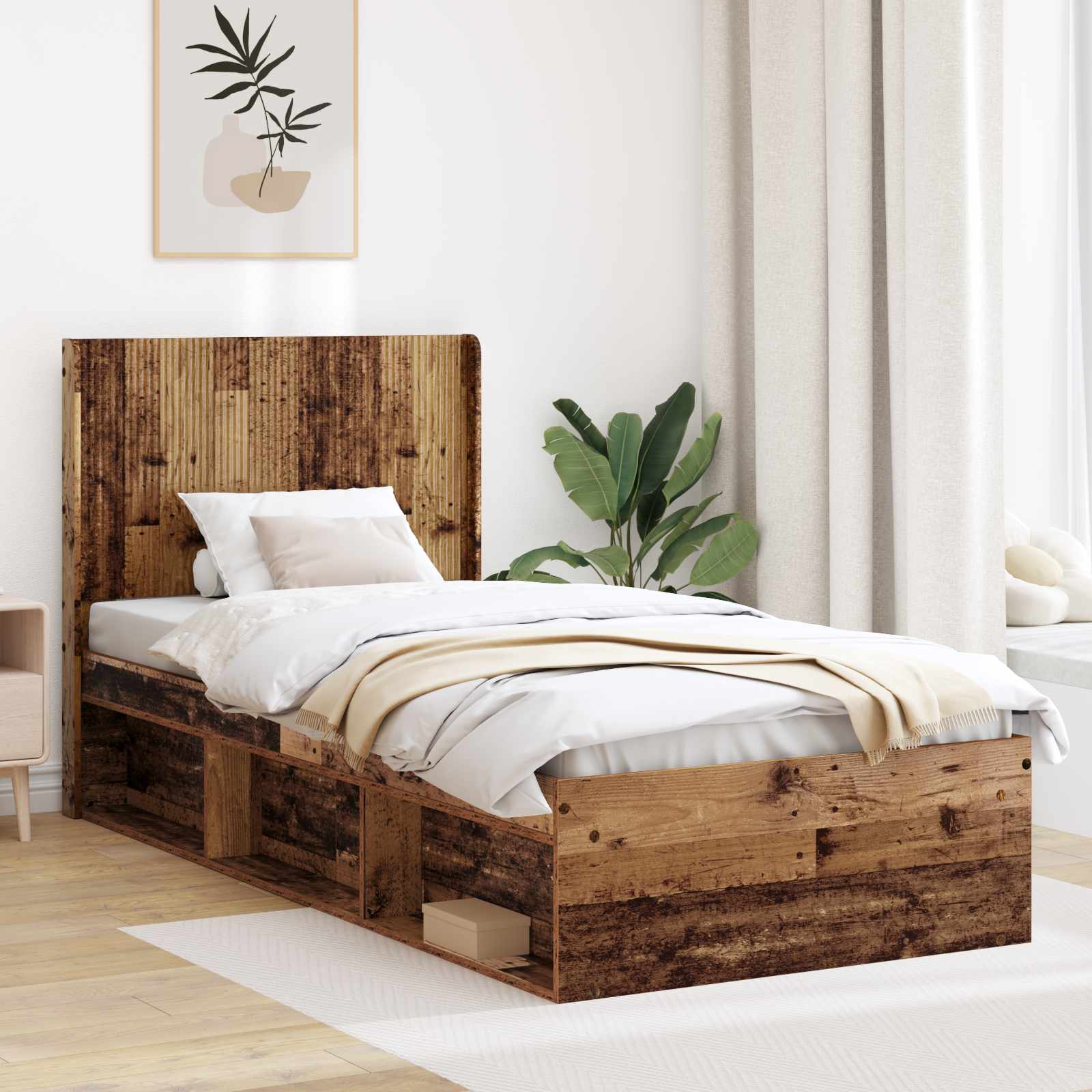 Bed Frame With Storage And Headboard