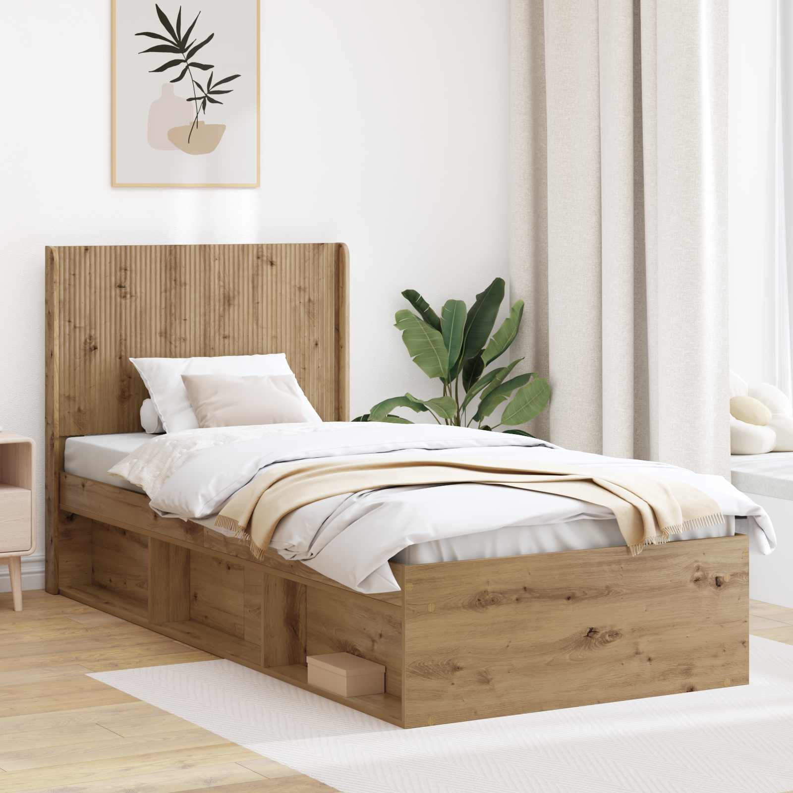 Bed Frame With Storage And Headboard