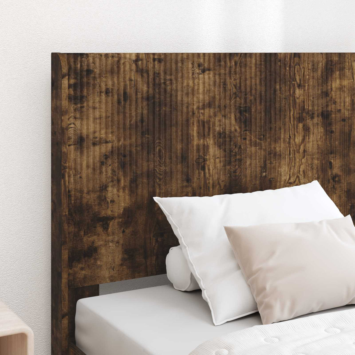 Bed Frame Storage Headboard Smoked Oak 90 X 200 Cm 203 cm