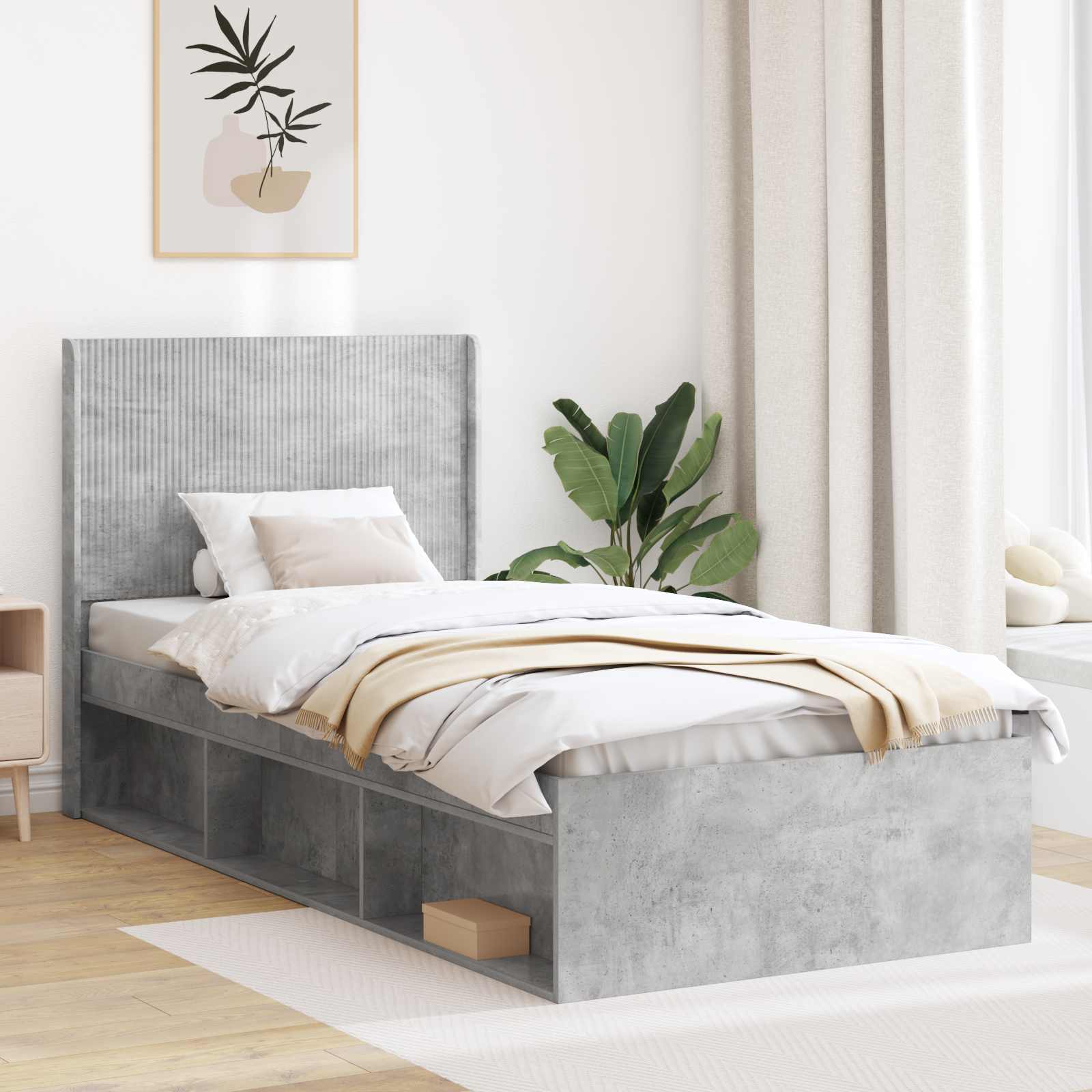 Bed Frame With Storage And Headboard