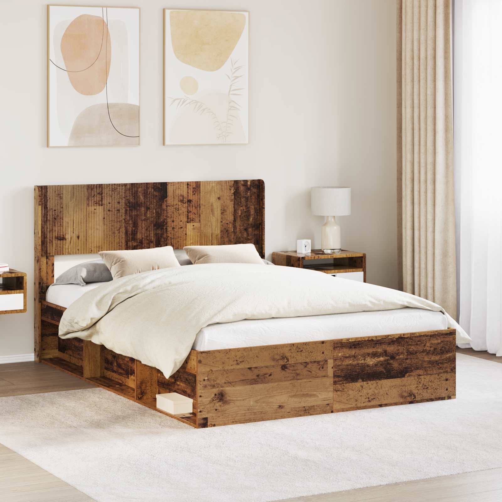 Bed Frame With Storage And Headboard