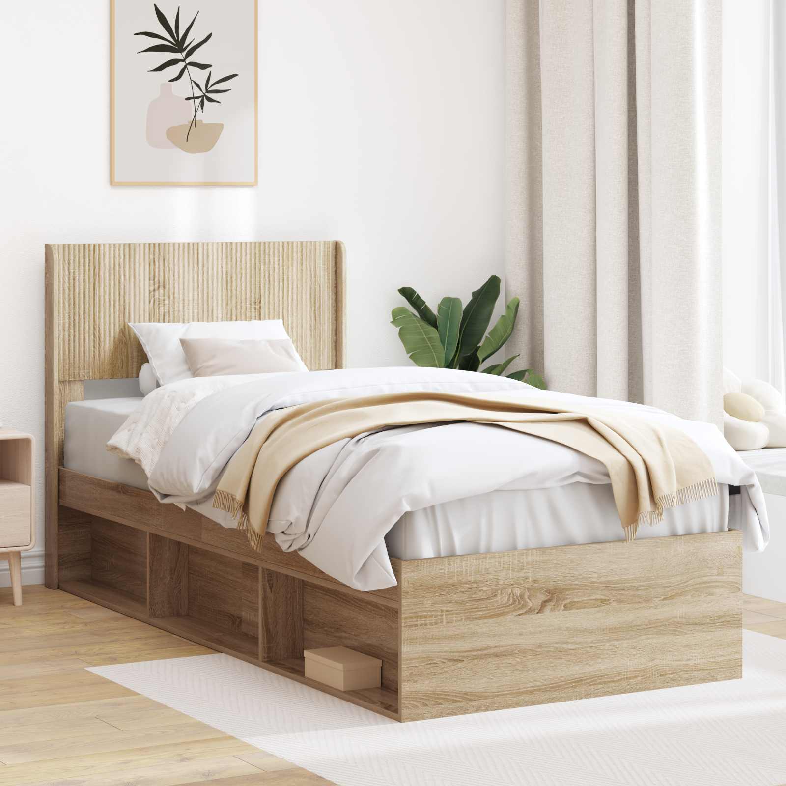 Bed Frame With Storage And Headboard