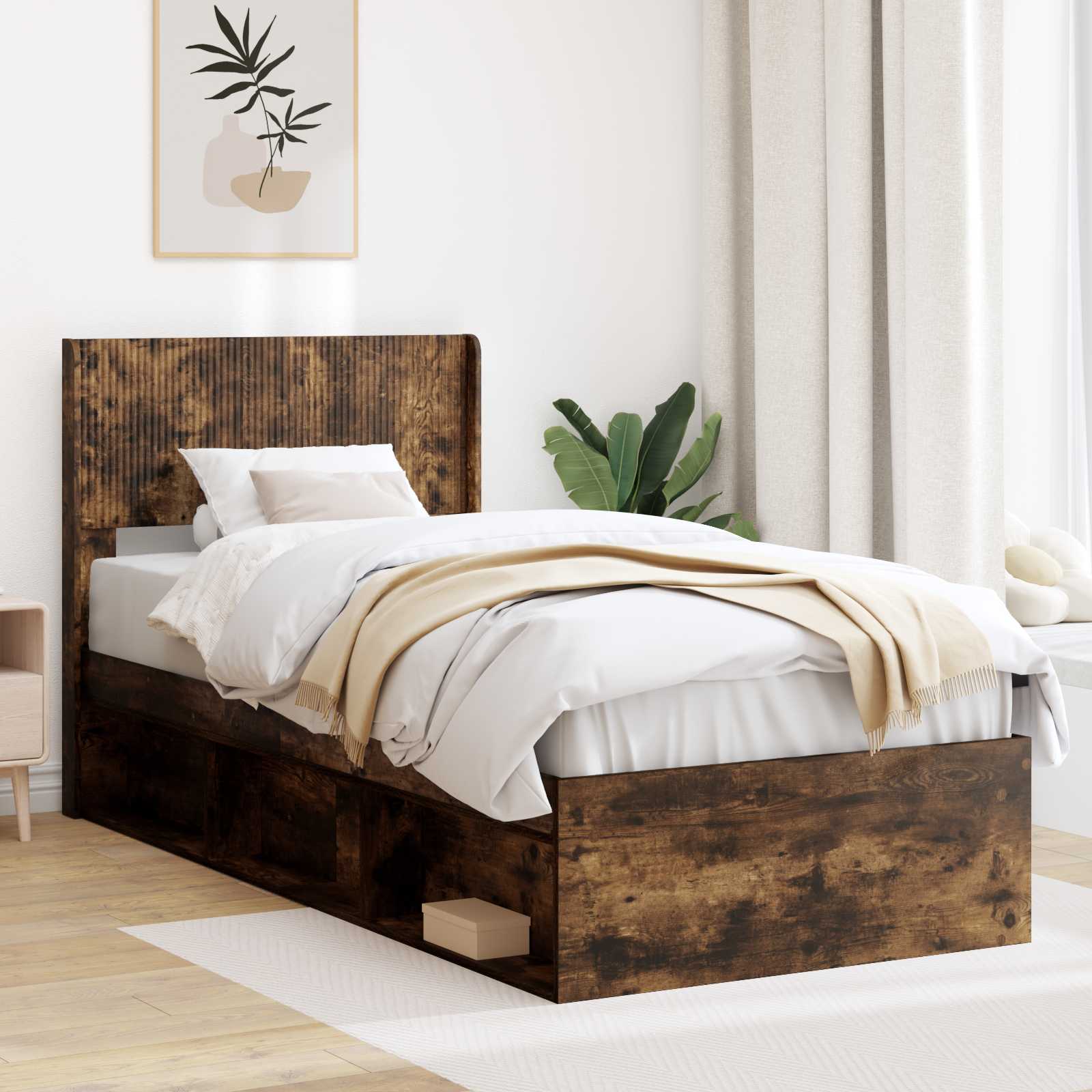 Bed Frame With Storage And Headboard