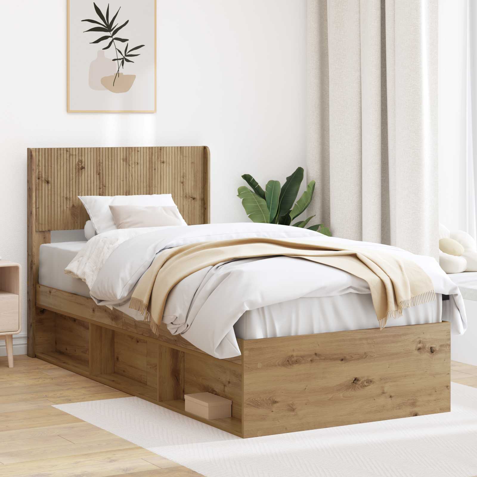 Bed Frame With Storage And Headboard