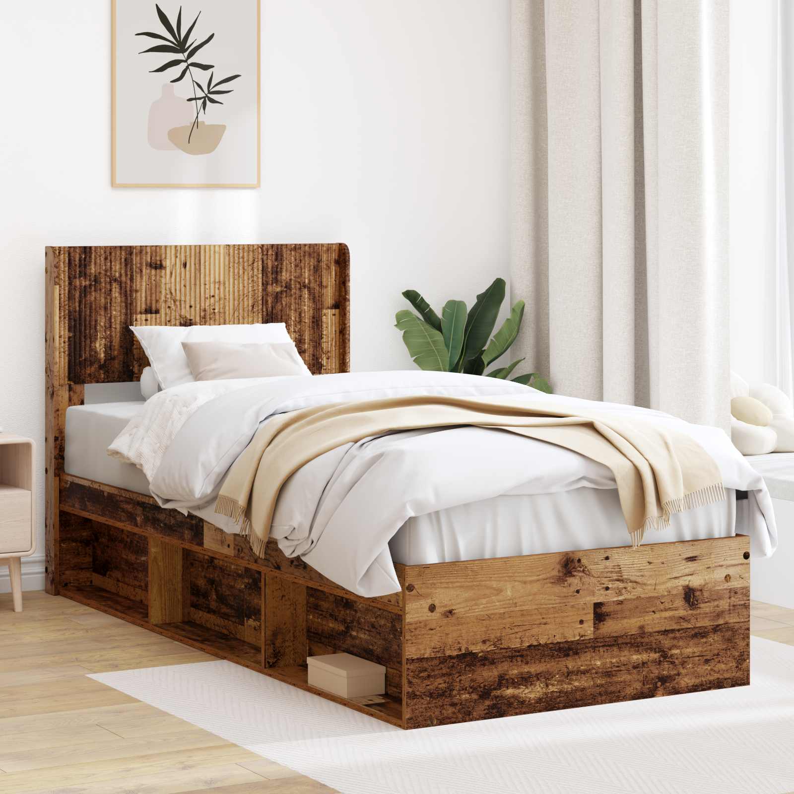 Bed Frame With Storage And Headboard