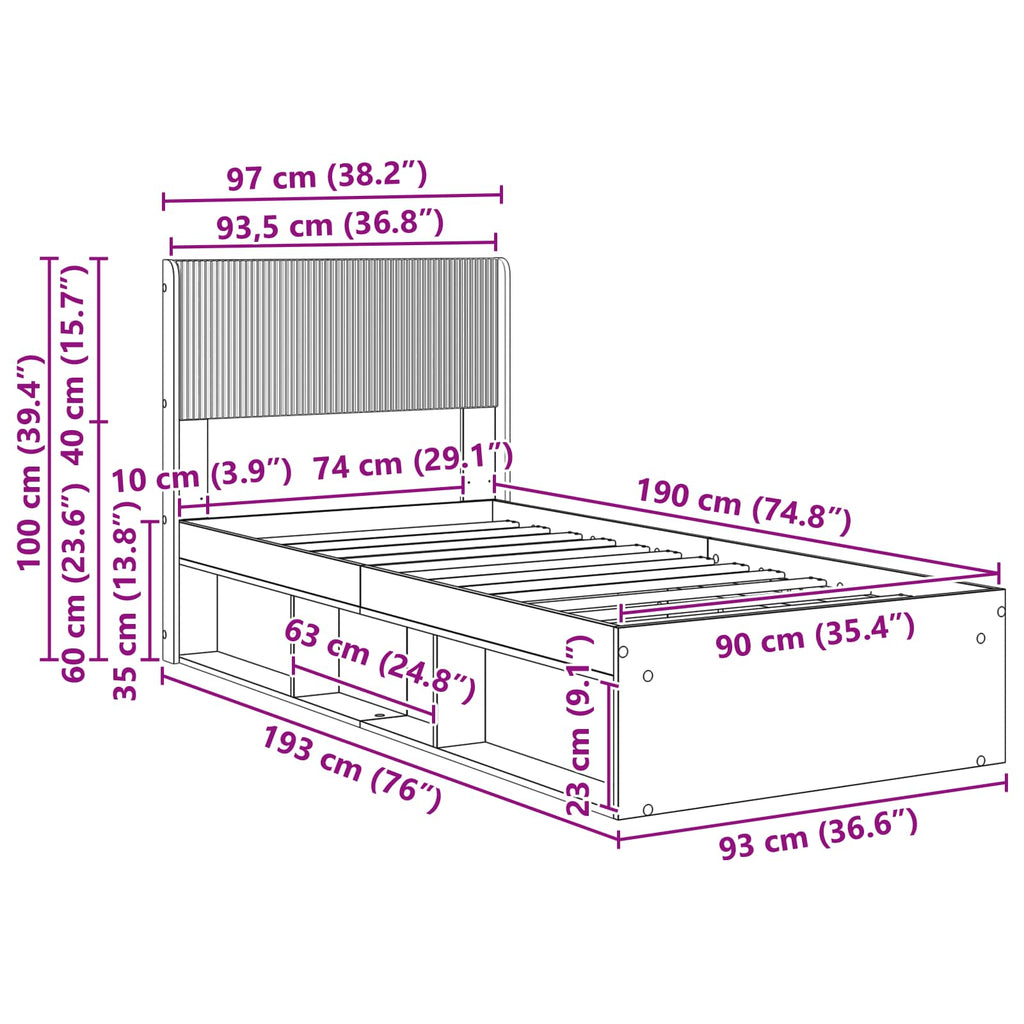 Bed Frame With Storage And Headboard