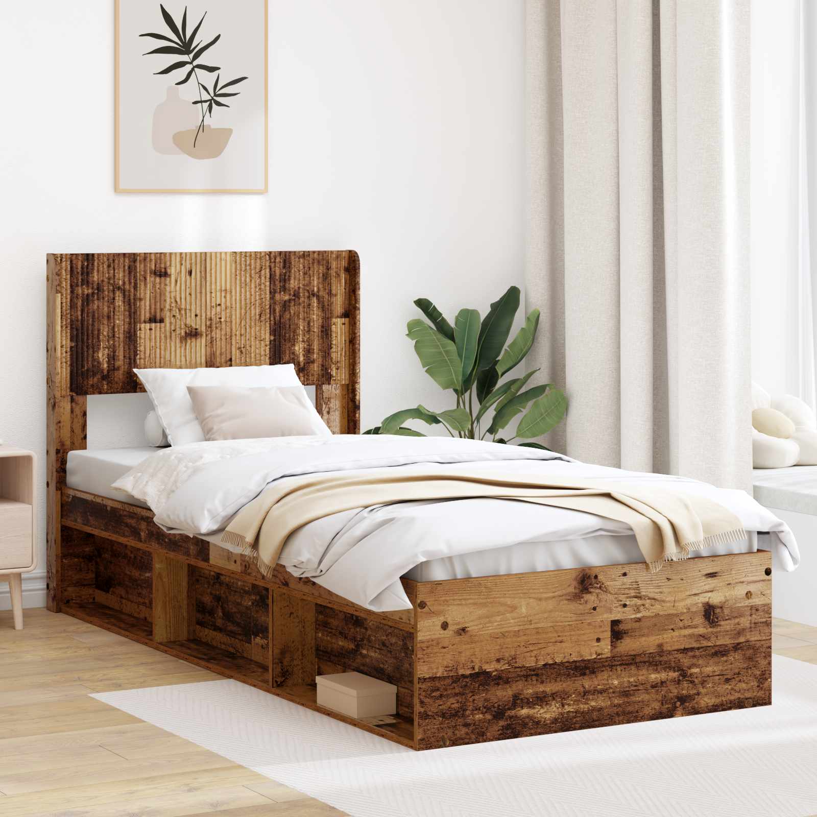 Bed Frame With Storage And Headboard