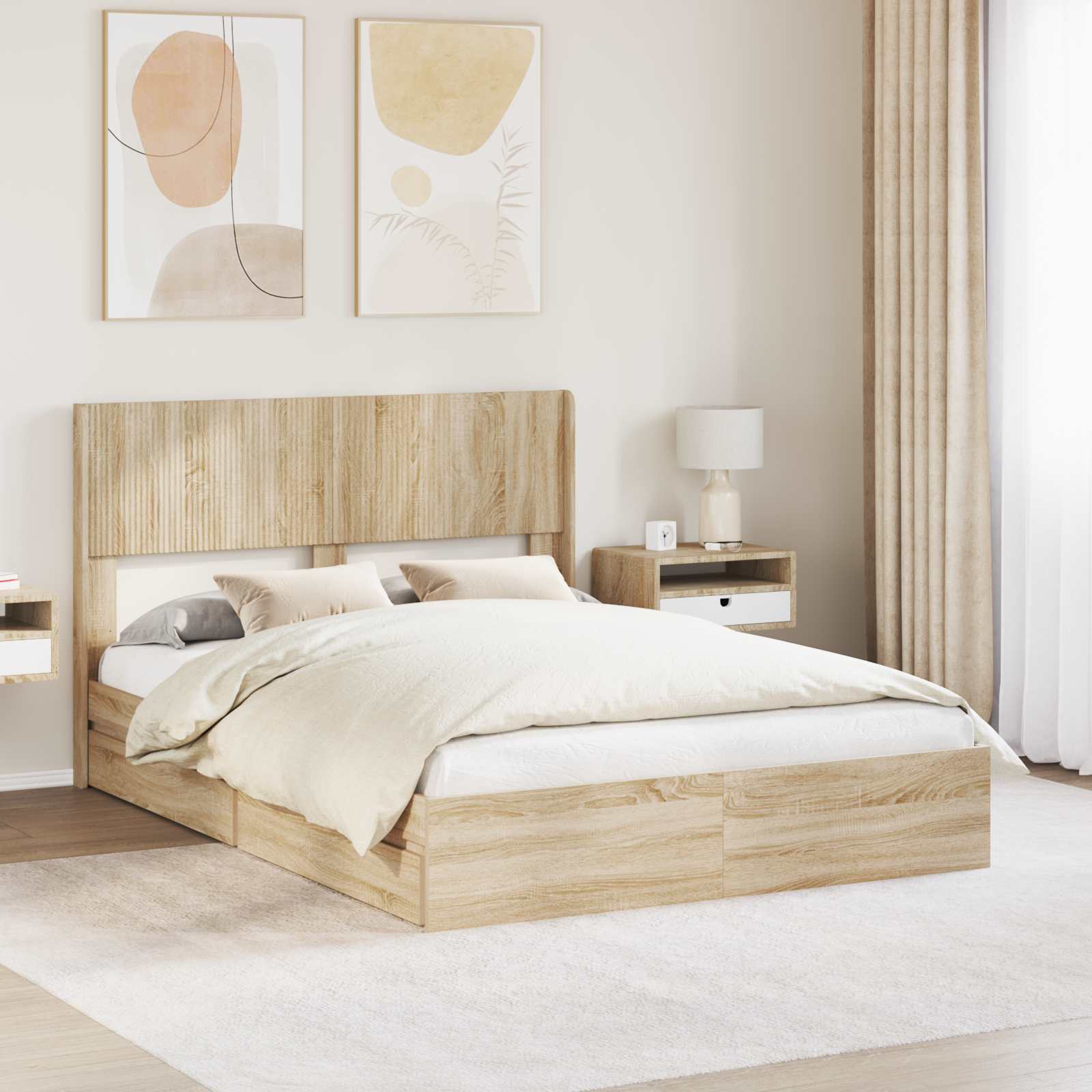 Bed Frame With Storage And Headboard