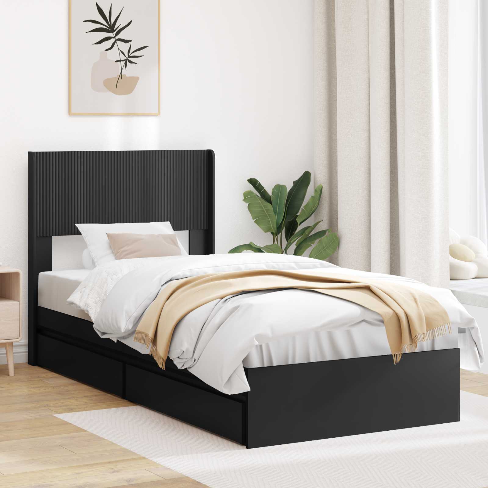 Bed Frame With Storage And Headboard