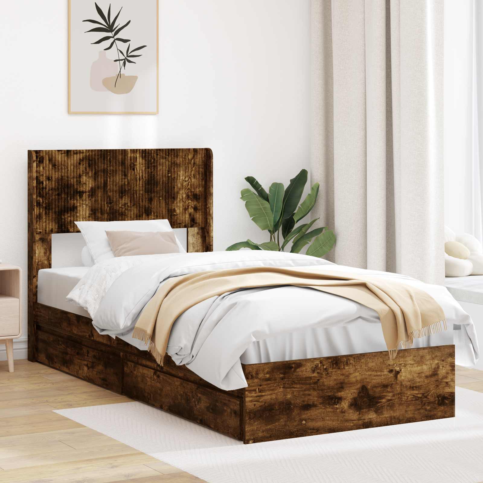Bed Frame With Storage And Headboard