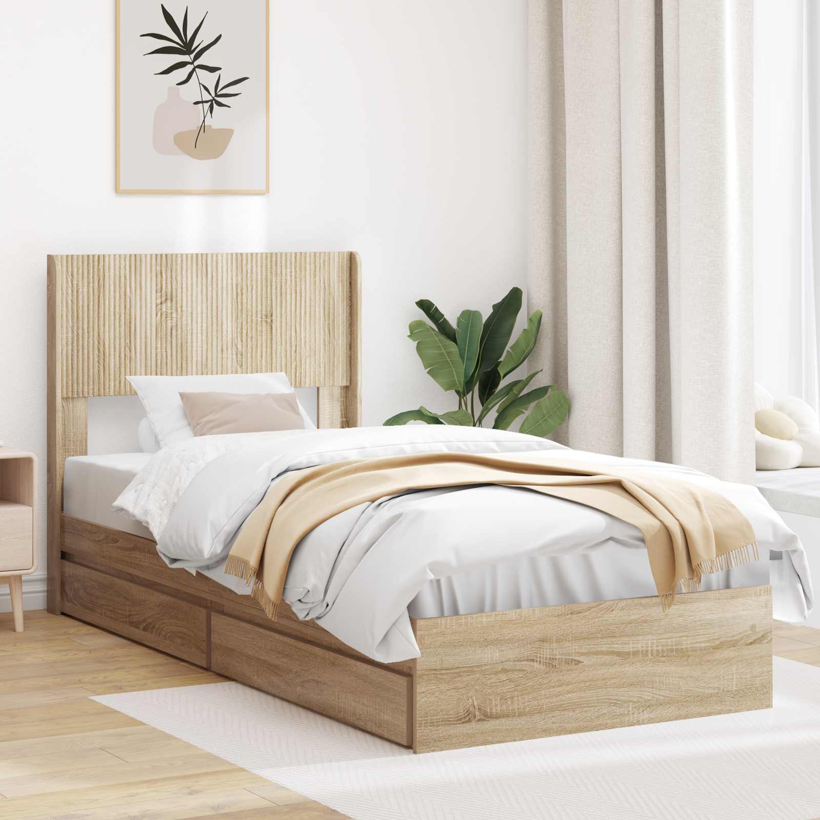 Bed Frame With Storage And Headboard