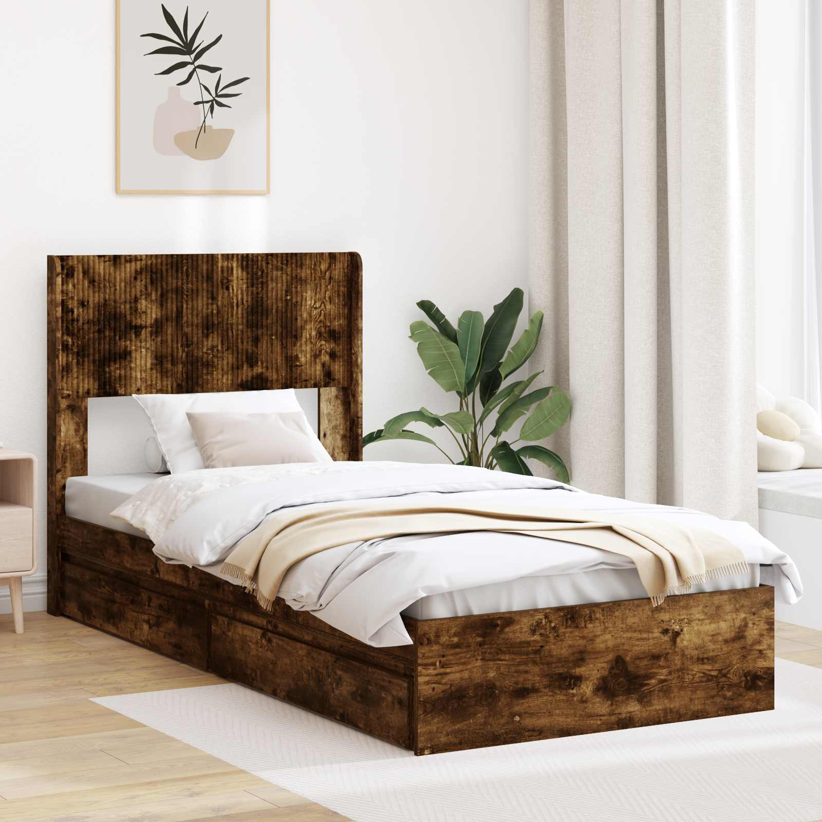 Bed Frame With Storage And Headboard