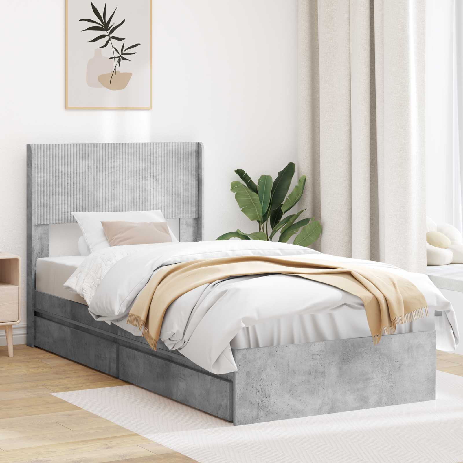 Bed Frame With Storage And Headboard
