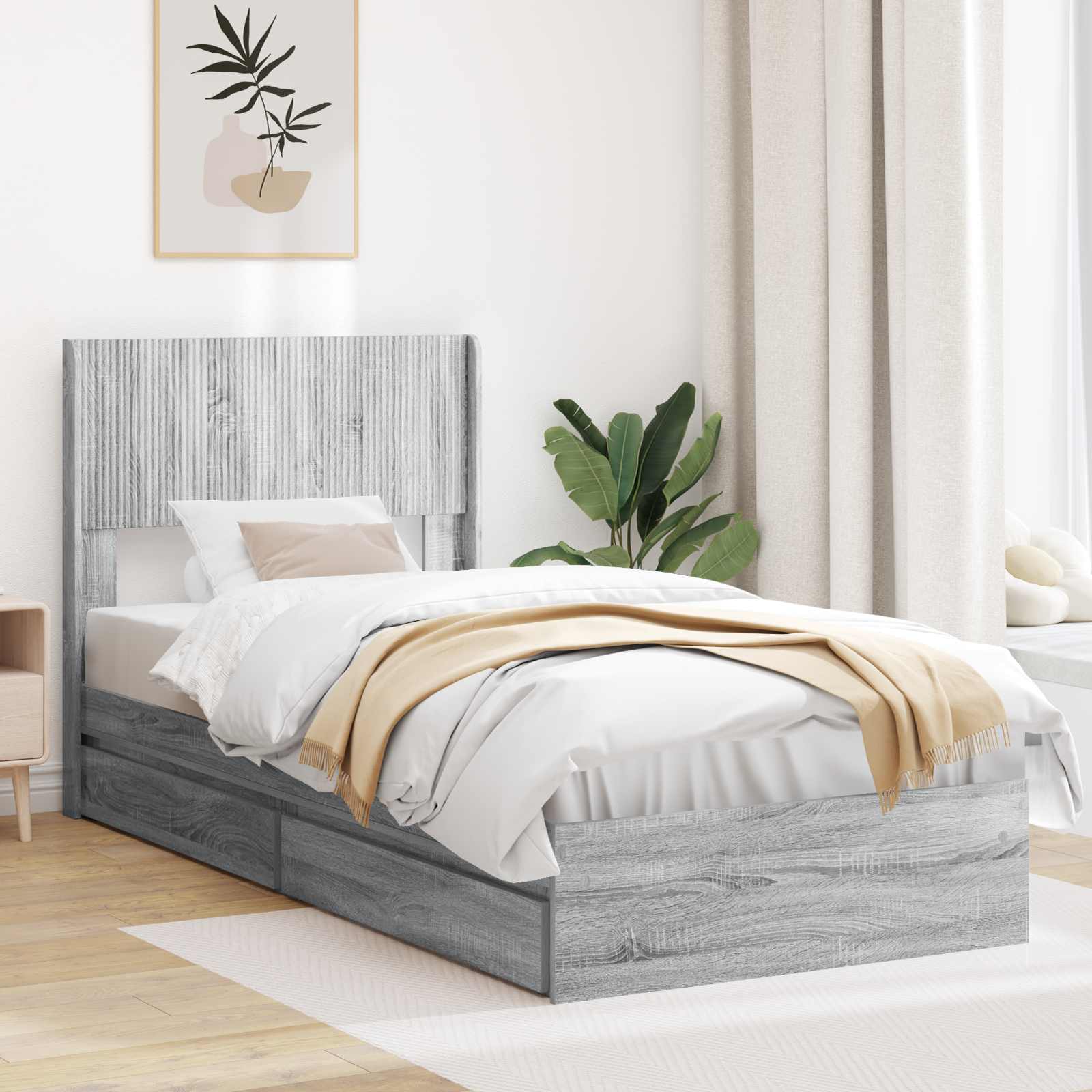 Bed Frame With Storage And Headboard