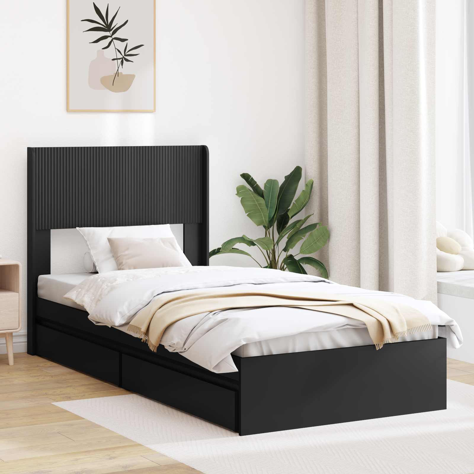 Bed Frame With Storage And Headboard