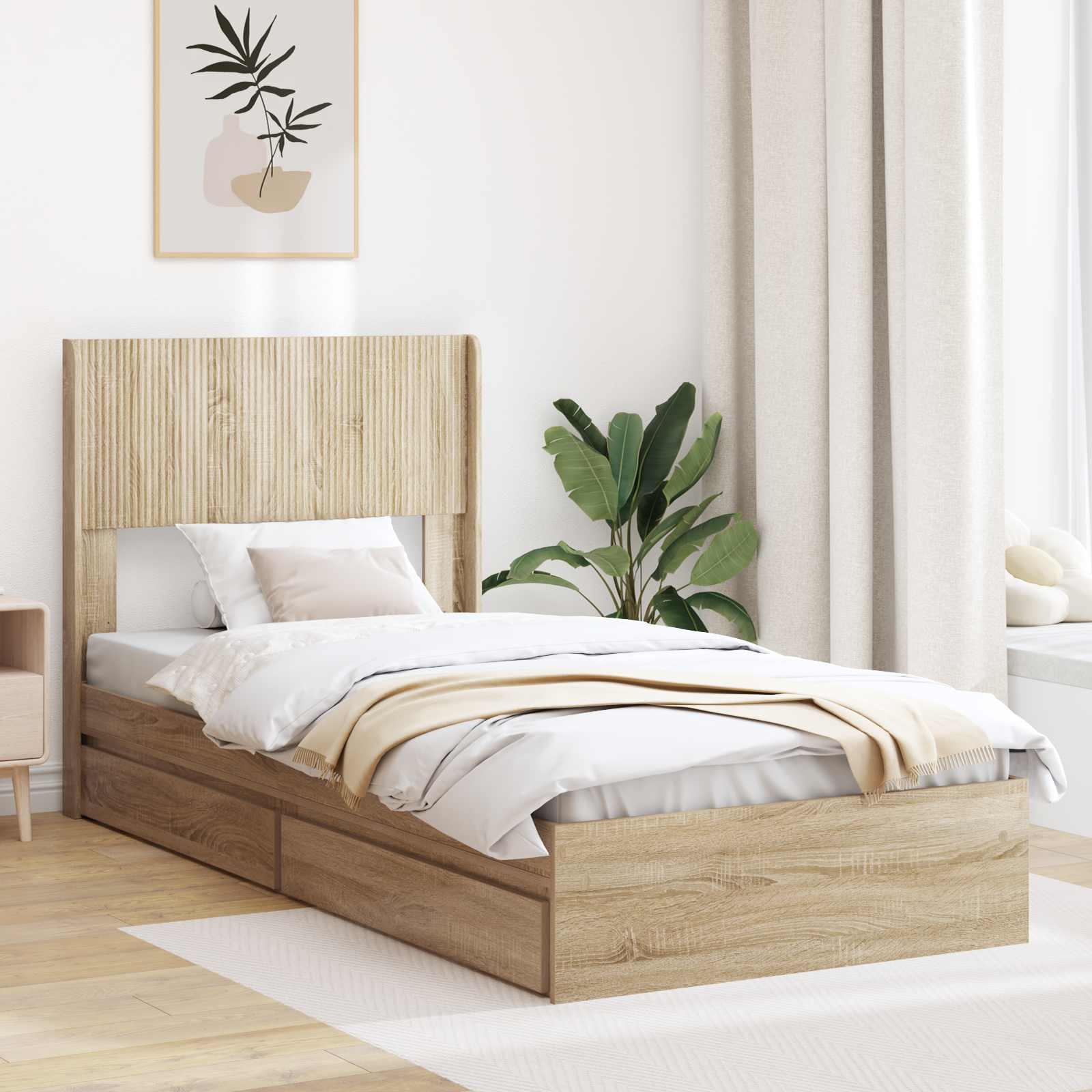 Bed Frame With Storage And Headboard