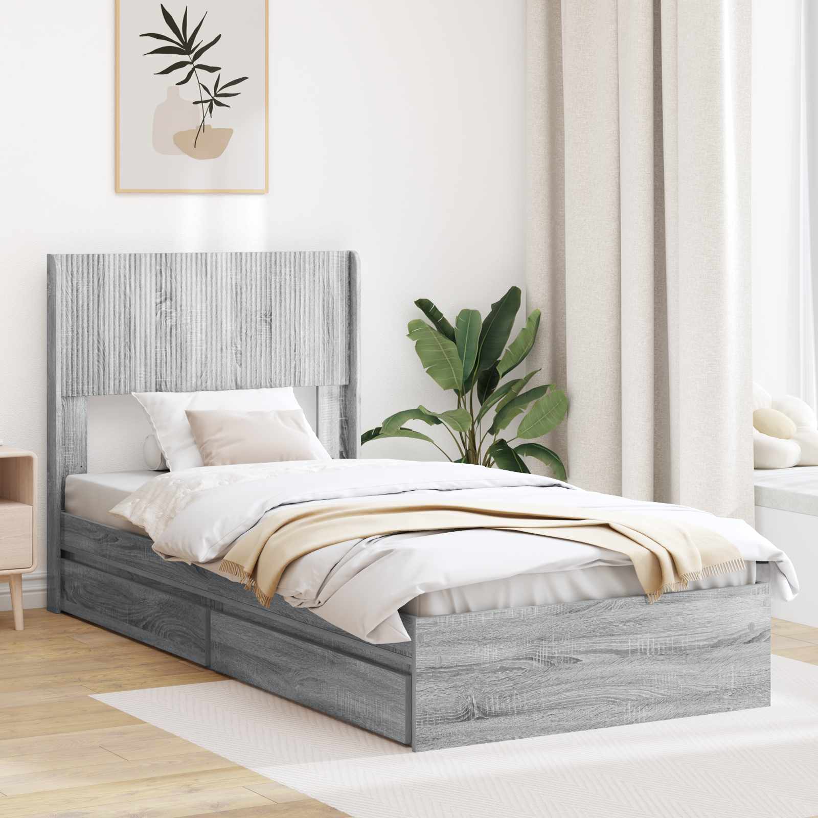 Bed Frame With Storage And Headboard