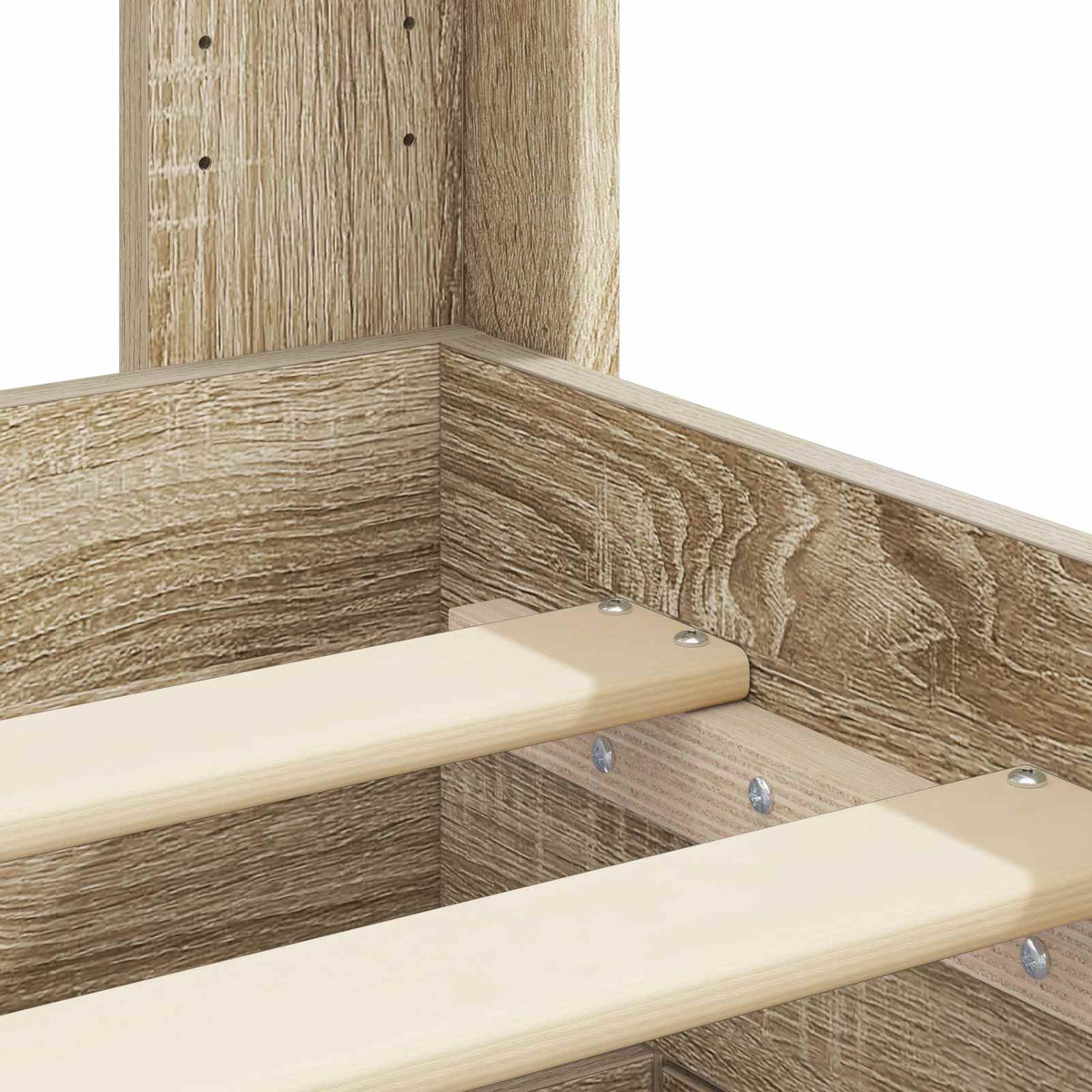 Bed Frame Storage Headboard Sonoma Oak 150 X 200 Cm 203 cm