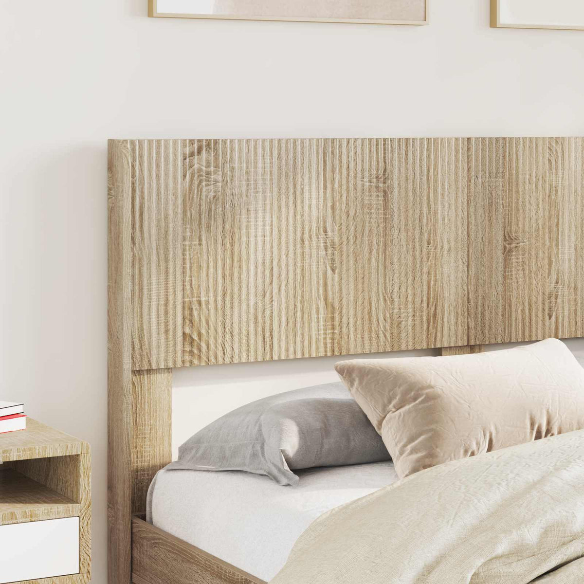 Bed Frame Storage Headboard Sonoma Oak 150 X 200 Cm 203 cm